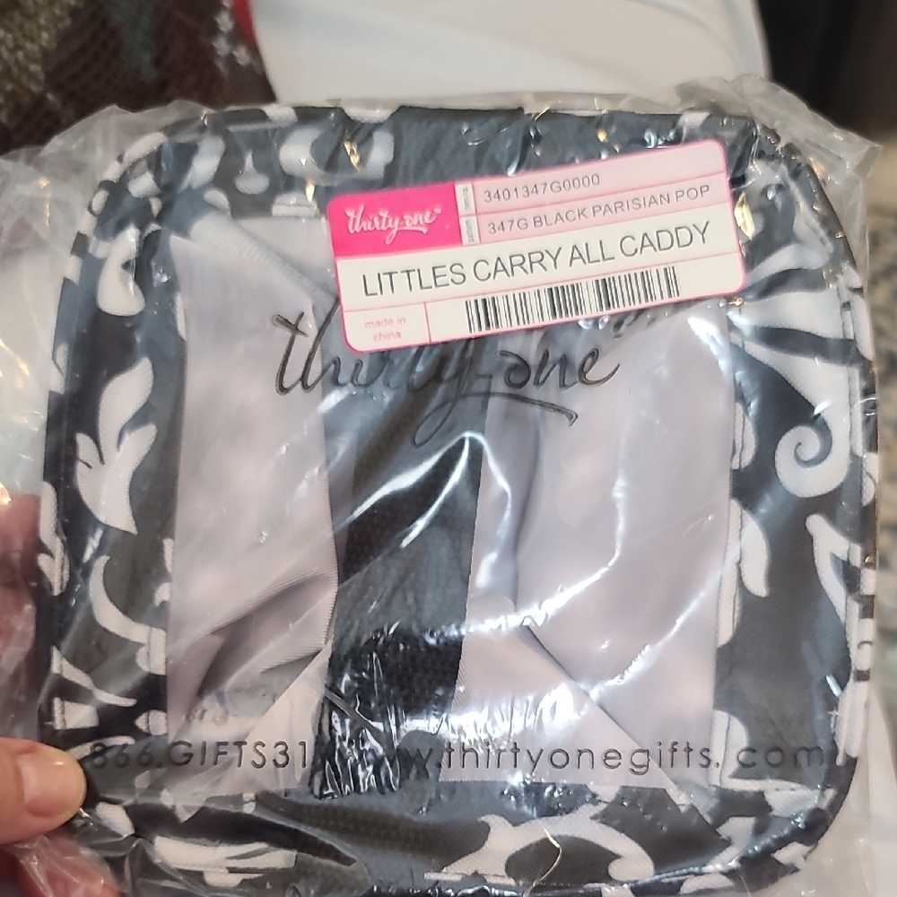 Thirty-One Littles Carry All Caddy - Black and White